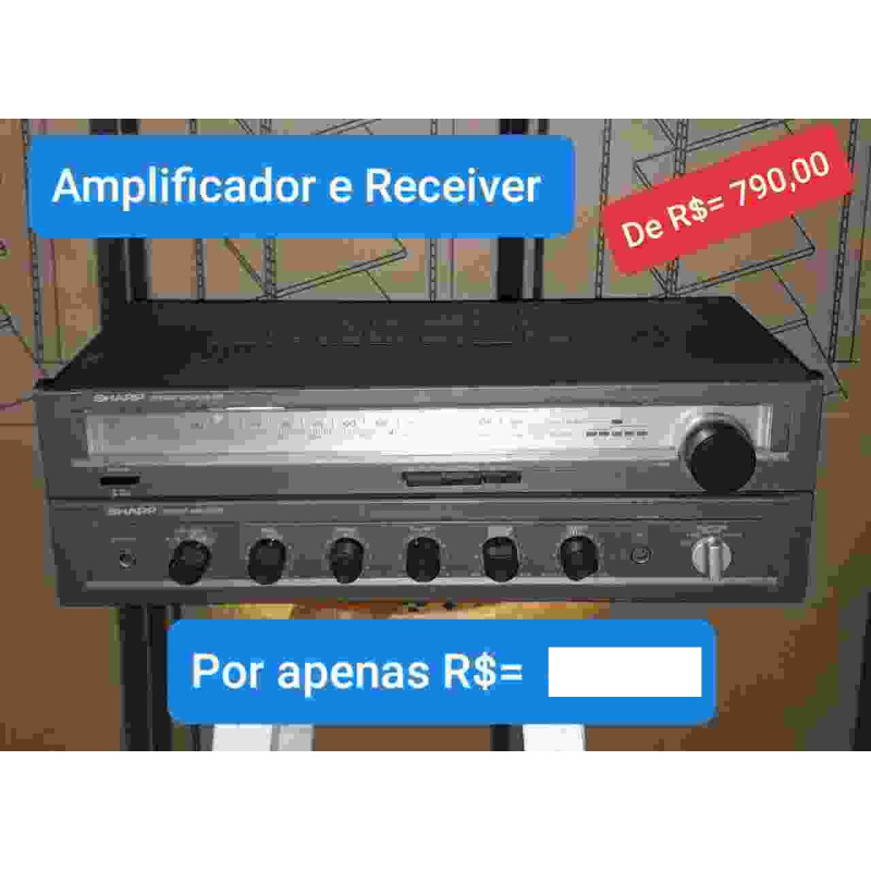 Amplificador e receiver sharp ua