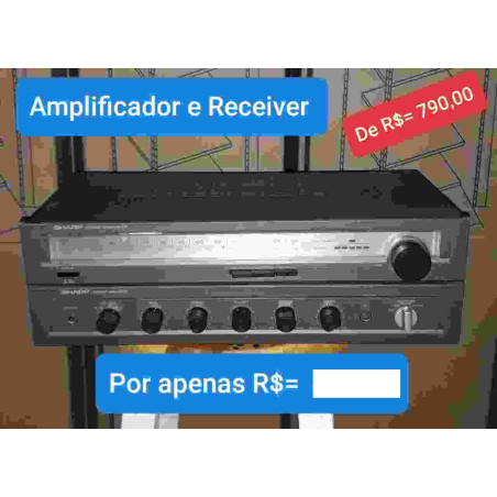 Amplificador e receiver sharp ua